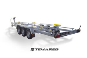 Bådtrailer Model H 3500 kg 3-aksel m/pude og ruller Temared