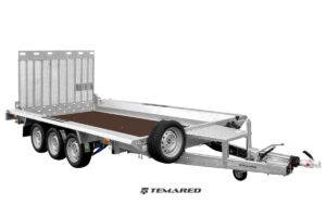Maskin trailer Model D 3500 kg 3 aksler Temared